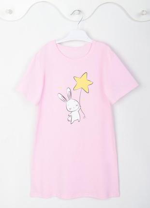 Ночная рубашка детская, ночная футболка удлиненная, милая ночная рубашка с лисичкой, домашнее платье, платье4 фото