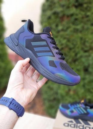 Adidas xplr running shoes черные с неоном кроссовки мужские текстильные легкие сетка весенние летние демисезонные демисезон низкие адидас1 фото