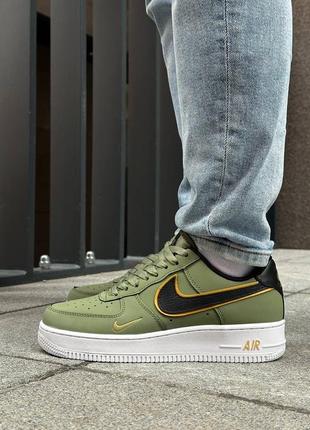 Nike force olive gold black8 фото