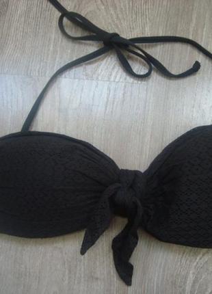 H&m-40р. -черное бандо от купальника