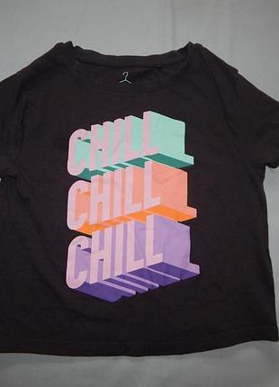Футболка модная на девочку 6 лет 116 см chill