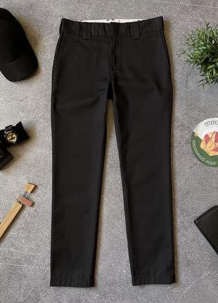 Мужские черные зауженные slim fit новые брюки чинос dickes оригинал размер 28/303 фото