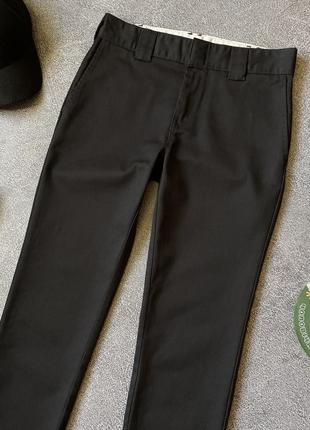 Мужские черные зауженные slim fit новые брюки чинос dickes оригинал размер 28/304 фото