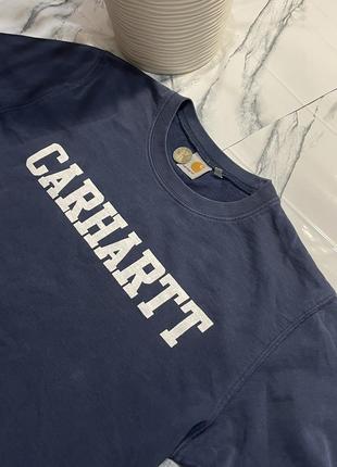 Carhartt college sweat spell out sweatshirt2 фото