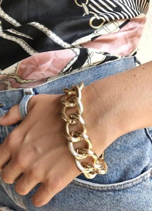 Браслет крупная цепь