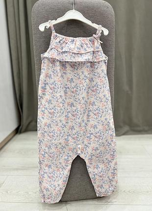 Летний комбинезон, коттоновый ромпер на девочку h&m