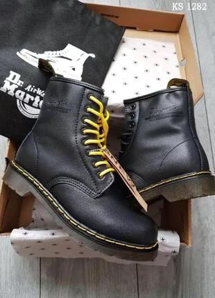 Черевики dr. martens (черные с мехом) зима