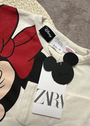 Zara disney minnie mouse скоро кофтинка двониточка петелька3 фото