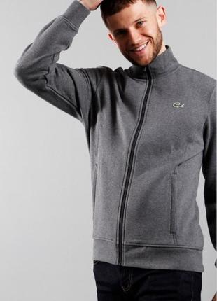 Зипка, кофта, олимпийка lacoste sport fleece zip sweat pitch chine / graphite