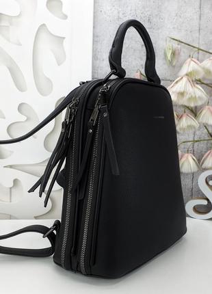 Рюкзак чёрный женский2 фото