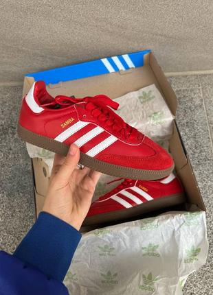 Кроссовки женские adidas samba red