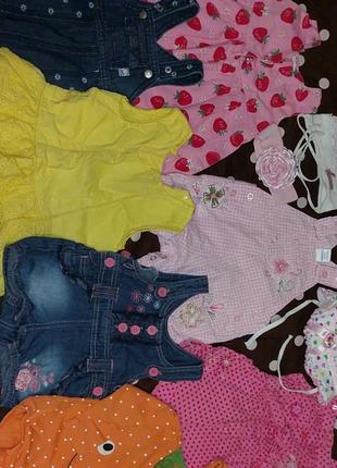 Набір, лот літній одяг для дівчинки 3-6місяців. кенгуру+ходунки 150грн