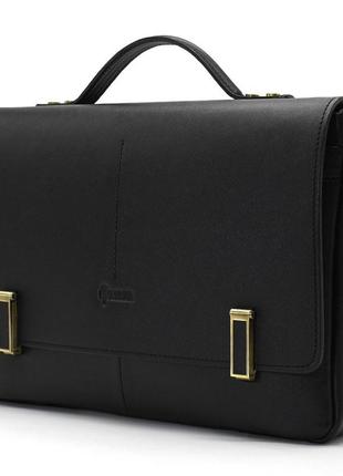 Мужской кожаный портфель с клапаном и замками tarwa ga-7108-4lx