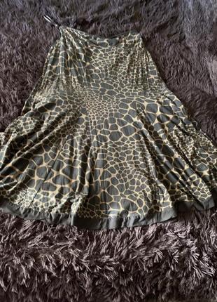 Леопардовая летняя  юбка2 фото