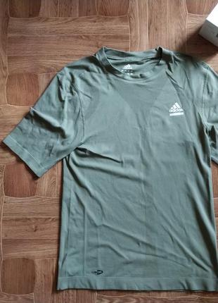 Футболка adidas clima365 grey\olive1 фото