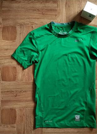 Футболка nike pro combat compression dri-fit green