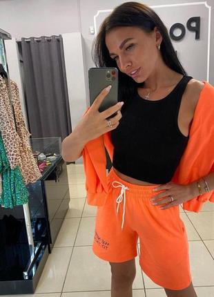 Костюм летний прогулочный спортивного стиля хлопок с эластаном