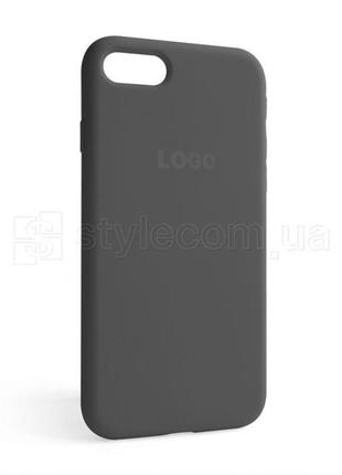 Чехол full silicone case для apple iphone 7, 8, se 2020 dark grey (15)