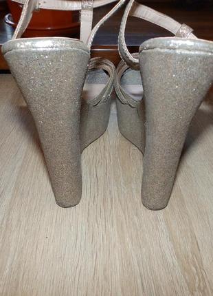 Сандалии , босоножки carvela kurt geiger silver platform sandals7 фото