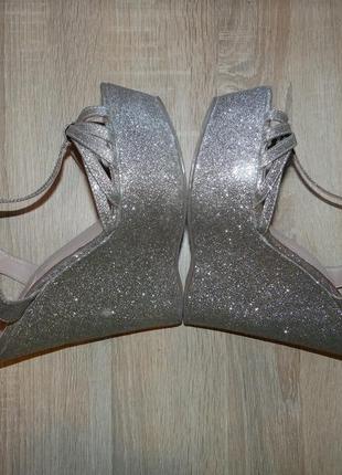 Сандалии , босоножки carvela kurt geiger silver platform sandals3 фото
