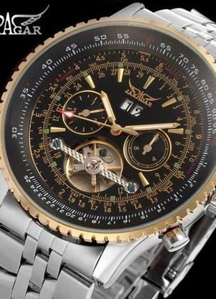 Чоловічий наручний механічний годинник jaragar luxury4 фото
