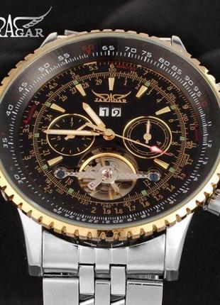 Чоловічий наручний механічний годинник jaragar luxury5 фото