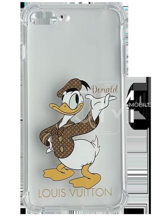 Прозорий чохол для iphone 7 plus / 8 plus (donald duck lv)1 фото