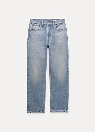 Укороченные прямые джинсы zw collection с среднем насадки6 фото