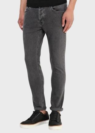 Джинсы topman stretch skinny графит