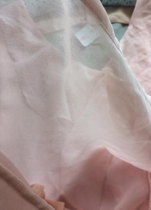 Пудровий літній сарафан з воланом плаття justfub6 фото