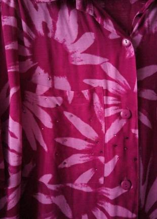 Длинная шифоновая блуза вискоза3 фото