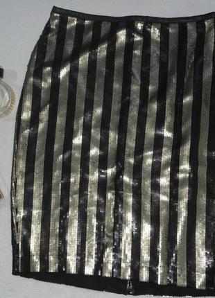Эффектная юбка с паетками h&m