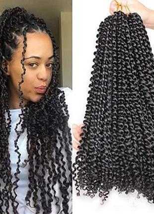 Passion twist канекалон косички сенегал, пряди для афрокосичек, 1 упаковка (22 нити)/45см