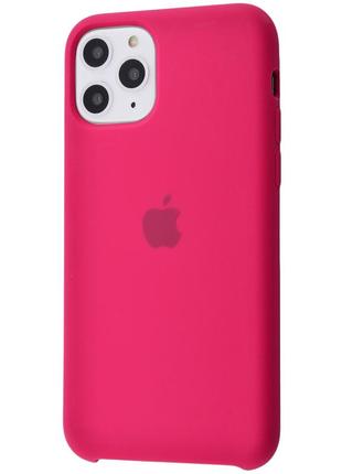 Чехол для iphone 11 pro max silicone case (бордовый)