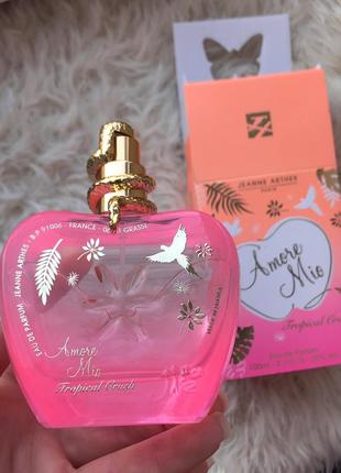 Jeanne arthes amore mio tropical crush парфумована вода 100 мл фруктова квіткова пудрова свіжа жіноча (духи парфуми парфум для жінок)