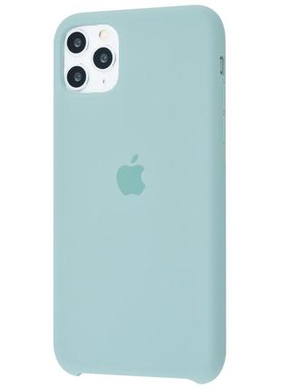 Чехол для iphone 11 pro max silicone case (бирюзовый)