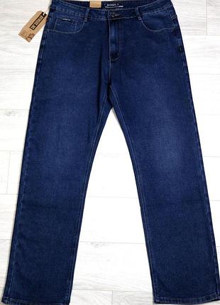 Джинсы мужские классические   демисезонные с ровным кроем синие aviwgos код товара -(9339) 48