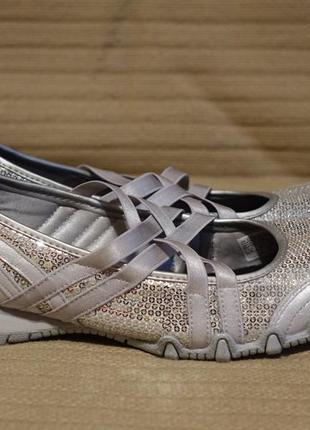 Легкие комбинированные спортивные туфли с пайетками skechers сша 38 р.1 фото