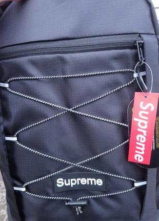 Рюкзак supreme big bag black портфель сумка супрім чорний жіночий / чоловічий7 фото