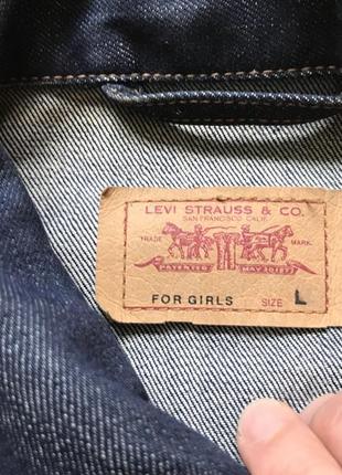 Жіноча класична джинсова куртка levis6 фото