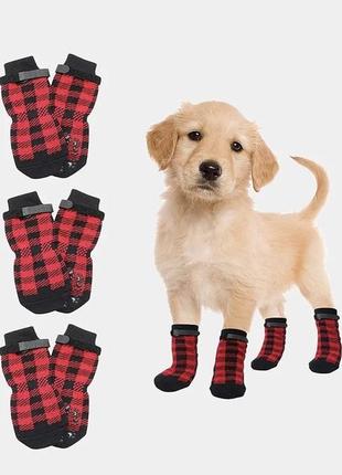 Носки для собак с нескользящими накладками "dracula" size м3 фото