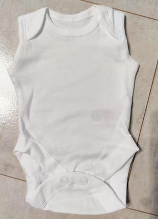 Набір білосніжних бодиков для новонародженого малюка з супер м'якого бавовни