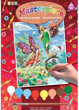 Набір для творчості sequin art painting by numbers junior fairies (sa0126)