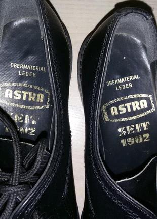 Astra (немеченица - кожаные туфли ручной работы 40 размер (26 см)7 фото