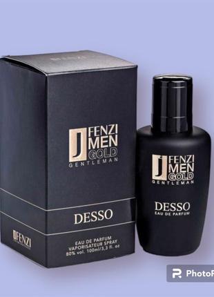 Jfenzi desso gold gentleman парфюмированная вода 100 мл мужская кожаная (духи парфюм для мужчин)