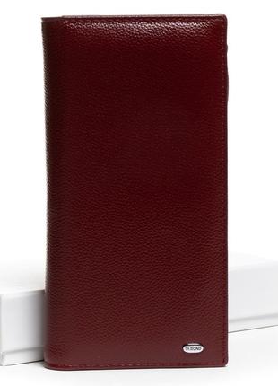 Podium гаманець classic жіноча шкіра dr. bond wmb-3m wine-red