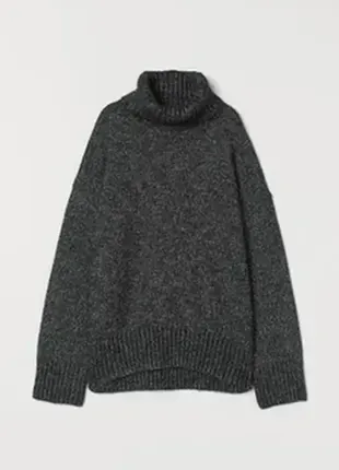 Теплый объемный свитер оверсайз из мягкой пряжи с добавлением шерсти.бренд h&m 🩷