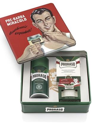 Подарочный набор для бритья proraso vintage selection gino (cr/100+foam/300 ml+ash/balm/100 ml)