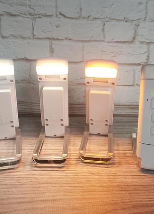 Акумуляторна led лампа прищепка для читання, ліхтарик для книжки зарядка від usb