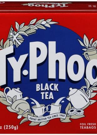 Черный английский чай в пакетиках ty-phoo one cup, великобритания, 80 пакетов